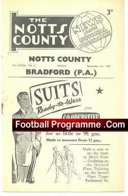 Notts County v Bradford Park Avenue 1959