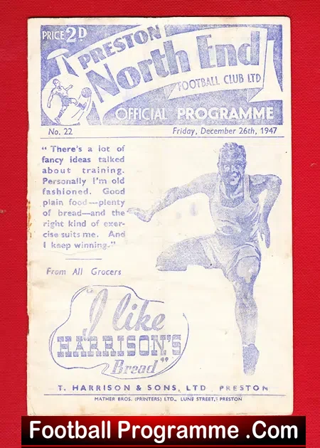 Preston North End v Burnley 1947
