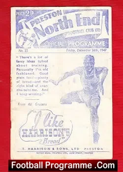 Preston North End v Burnley 1947