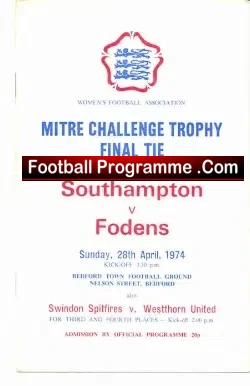 Southampton v Fodens 1974 – Mitre Challenge Trophy Cup Final