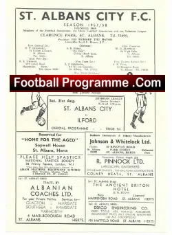 St Albans City v Ilford 1956