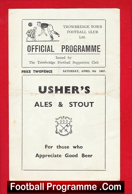 Swindon GWR Corinthians v Pewsey Vale 1947 – Cup Final