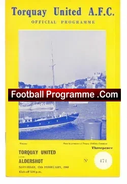 Torquay United v Aldershot 1960