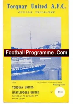 Torquay United v Hartlepool United 1960