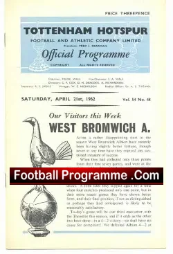 Tottenham Hotspur v Sheffield United 1962