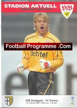 VFB Stuttgart v FC Parma 2005 UEFA Cup - football programme