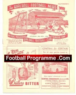 Walsall v Bradford Park Avenue 1958
