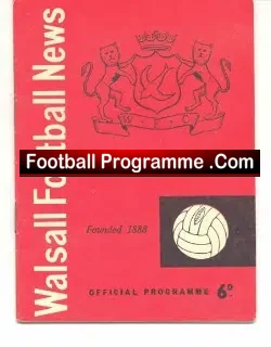 Walsall v Exeter City 1960