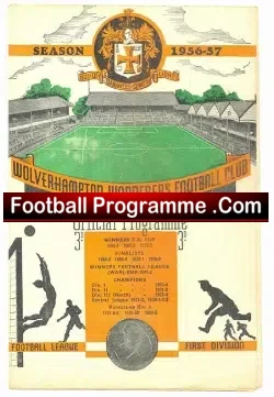 Wolves Wolverhampton v Manchester United 1957 – Gordon Clayton