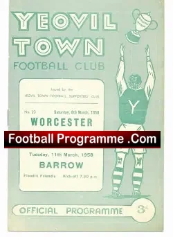 Yeovil Town v Barrow 1958