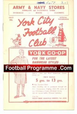 York City v Exeter City 1961