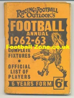 Racing + Football Outlook Annual Handbook 1962 - 1963