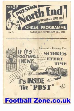 Preston North End v Arsenal 1954