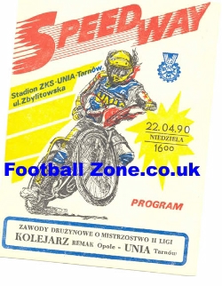 Poland Speedway Programme 1990