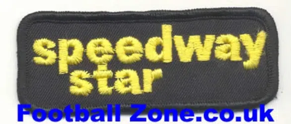 Speedway Star Cloth Patch Badge