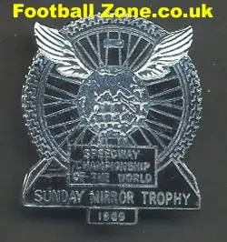World Speedway Championship Badge 1969