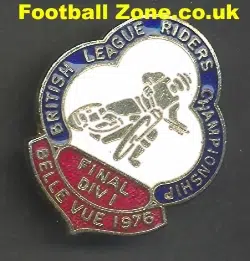 British Riders Final Speedway Badge 1976 Belle Vue