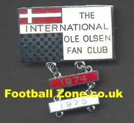 Ole Olsen Fan Club Speedway Badge 1974 75 + Year Bars