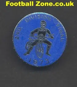 Second Division Final Speedway Badge 1973