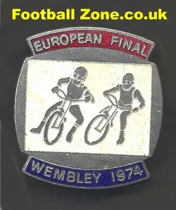 European Final Speedway Badge 1974 Wembley