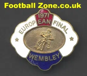 European Final Speedway Badge 1971 Wembley