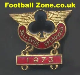 Belle Vue Aces Speedway Badge 1974 + Year Bar