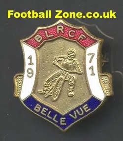 Belle Vue Aces Speedway Badge 1971 BLRCF