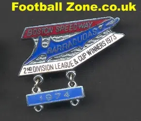 Boston Speedway Badge 1973 + Year Bar