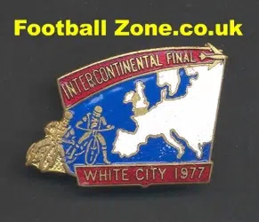 Inter Continental Final 1977 Speedway Badge White City
