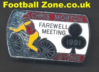 Chris Morton Farewell Meeting Speedway Badge 1991