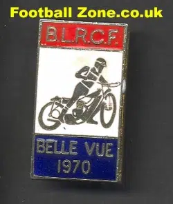 Belle Vue Aces Speedway Badge 1970 BLRCF