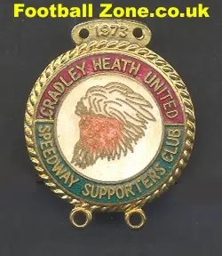 Cradley Heath Speedway Badge 1973