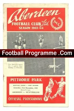 Aberdeen v Dunfermline Athletic 1963
