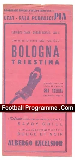 Bologna v Triestina 1953