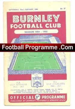 Burnley v Newcastle United 1955