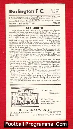 Darlington v Chester 1953