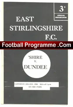 East Stirlingshire v Dundee 1964