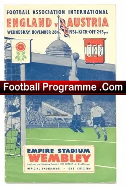 England v Austria 1951