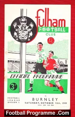 Fulham v Burnley 1949