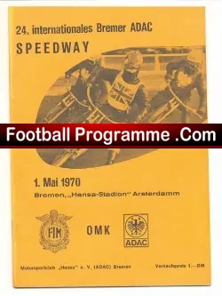 Germany Speedway Programme 1970 – Bremer ADAC