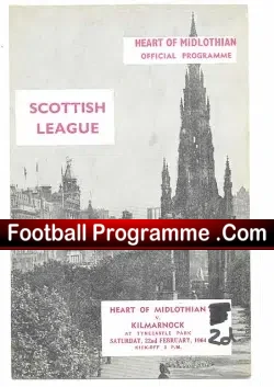 Heart Of Midlothian v Kilmarnock 1964