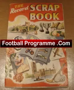 Large Old Football Scrap Book All Teams Are Covered - football memorabilia