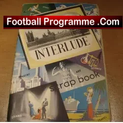 Large Old Football Scrap Book All Teams Are Covered - football memorabilia