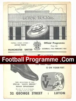 Luton Town v Manchester United 1956
