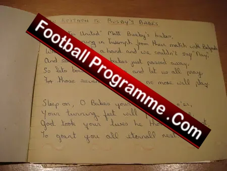 Manchester United Old Scrap Book Munich Disaster 1957 - 1958