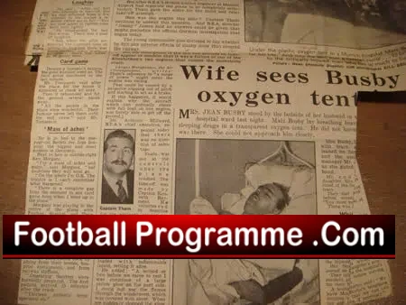 Manchester United Old Scrap Book Munich Disaster 1957 - 1958