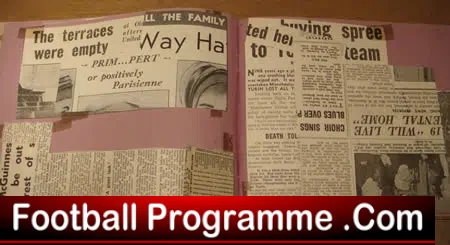 Manchester United Old Scrap Book Munich Disaster 1957 - 1958