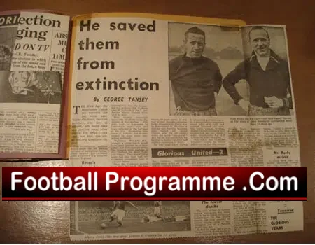 Manchester United Old Scrap Book Munich Disaster 1957 - 1958