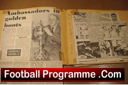 Manchester United Old Scrap Book Munich Disaster 1957 - 1958