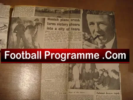 Manchester United Old Scrap Book Munich Disaster 1957 - 1958